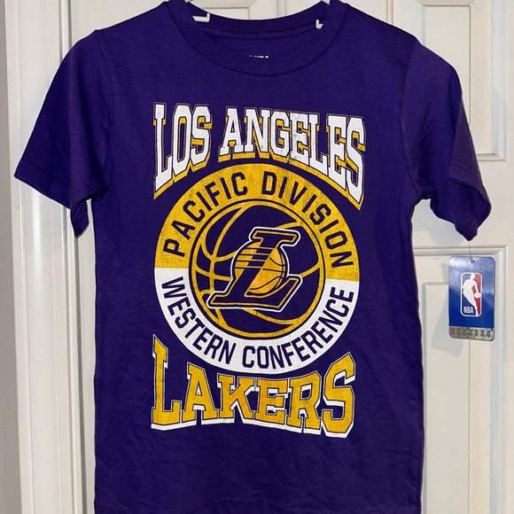 NBA Other - Kids LA Lakers Medium Size 8 / 10 - Short-Sleeve NBA Tee T-shirt NWT, Purple